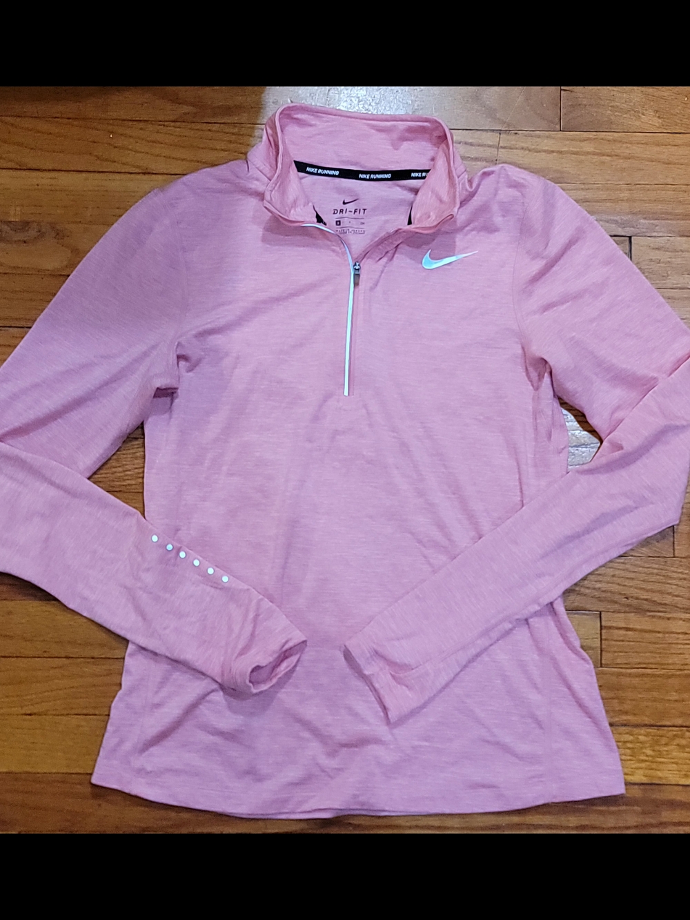 Nike Pink Dri-FIT Quarter-Zip Pullover